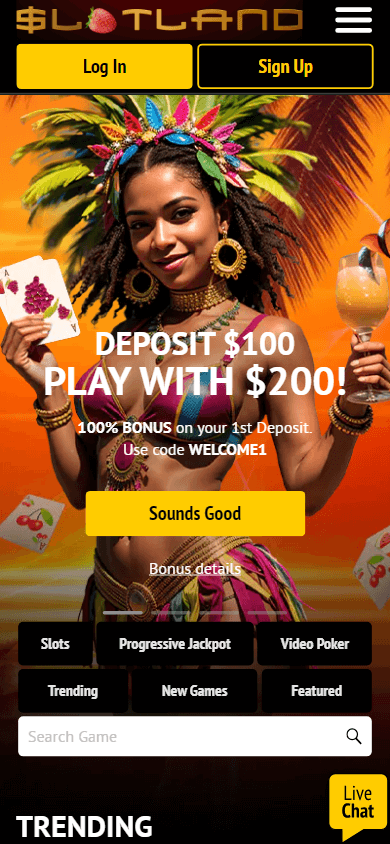 Slotland Casino Mobile screenshot